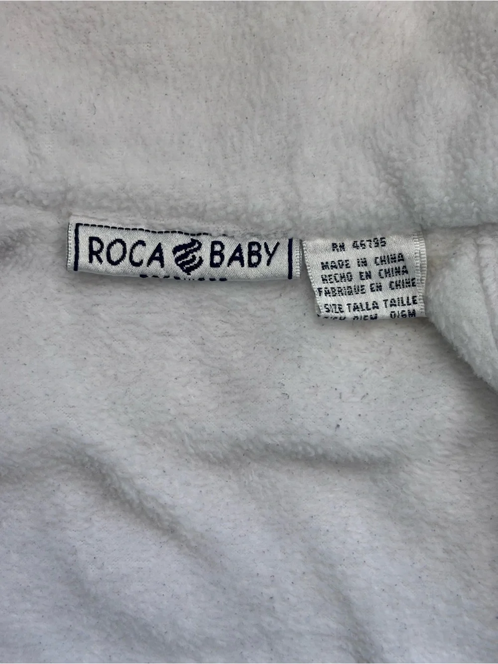 VTG Rocawear Roca Baby Jacket Coat Tan Sherpa Fleece Lined Double Breasted 0-6M